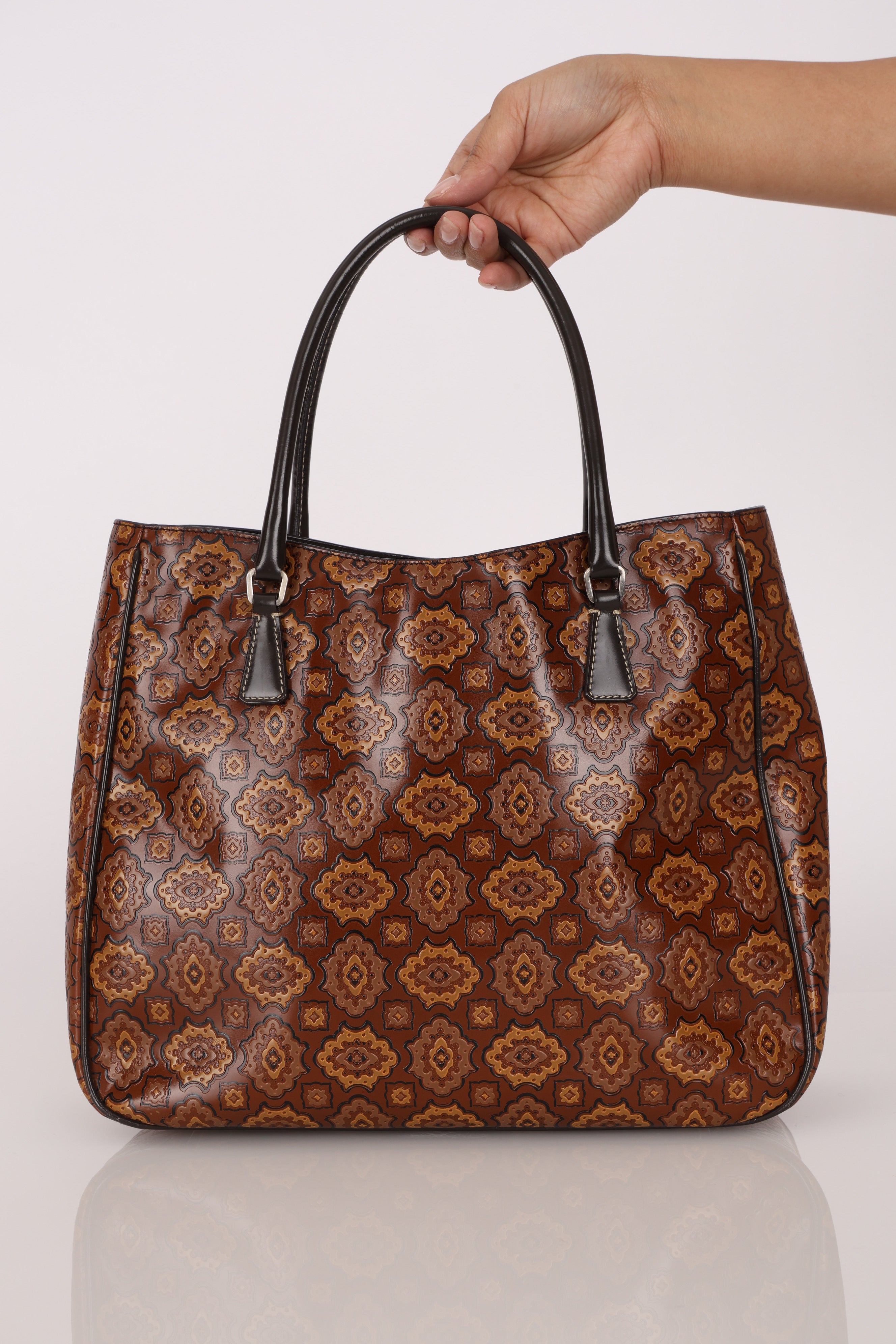 Prada Arabesque Top Handle Bag