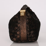 Bottega Veneta Mini Intrecciato Pouch Metallic
