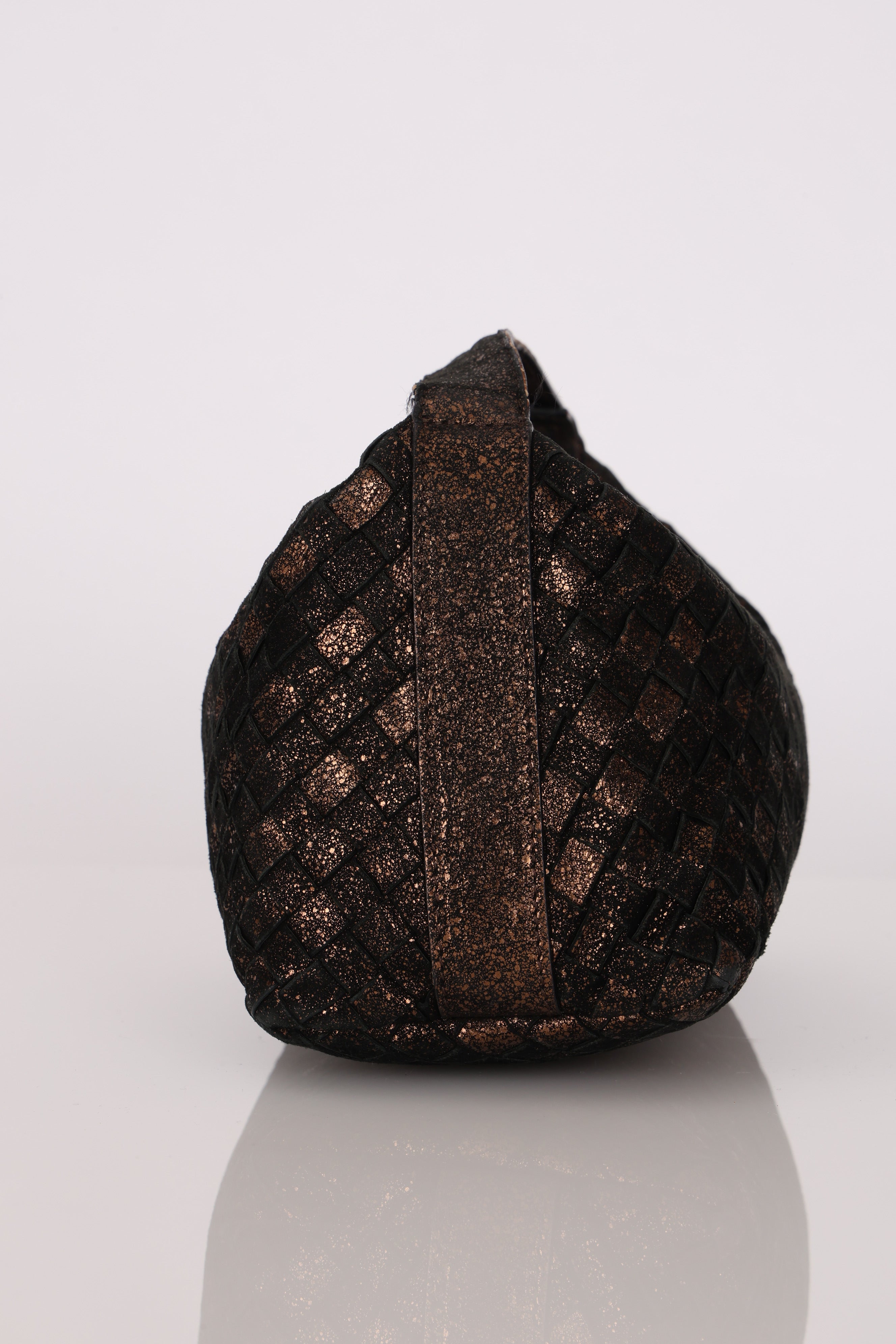 Bottega Veneta Mini Intrecciato Pouch Metallic