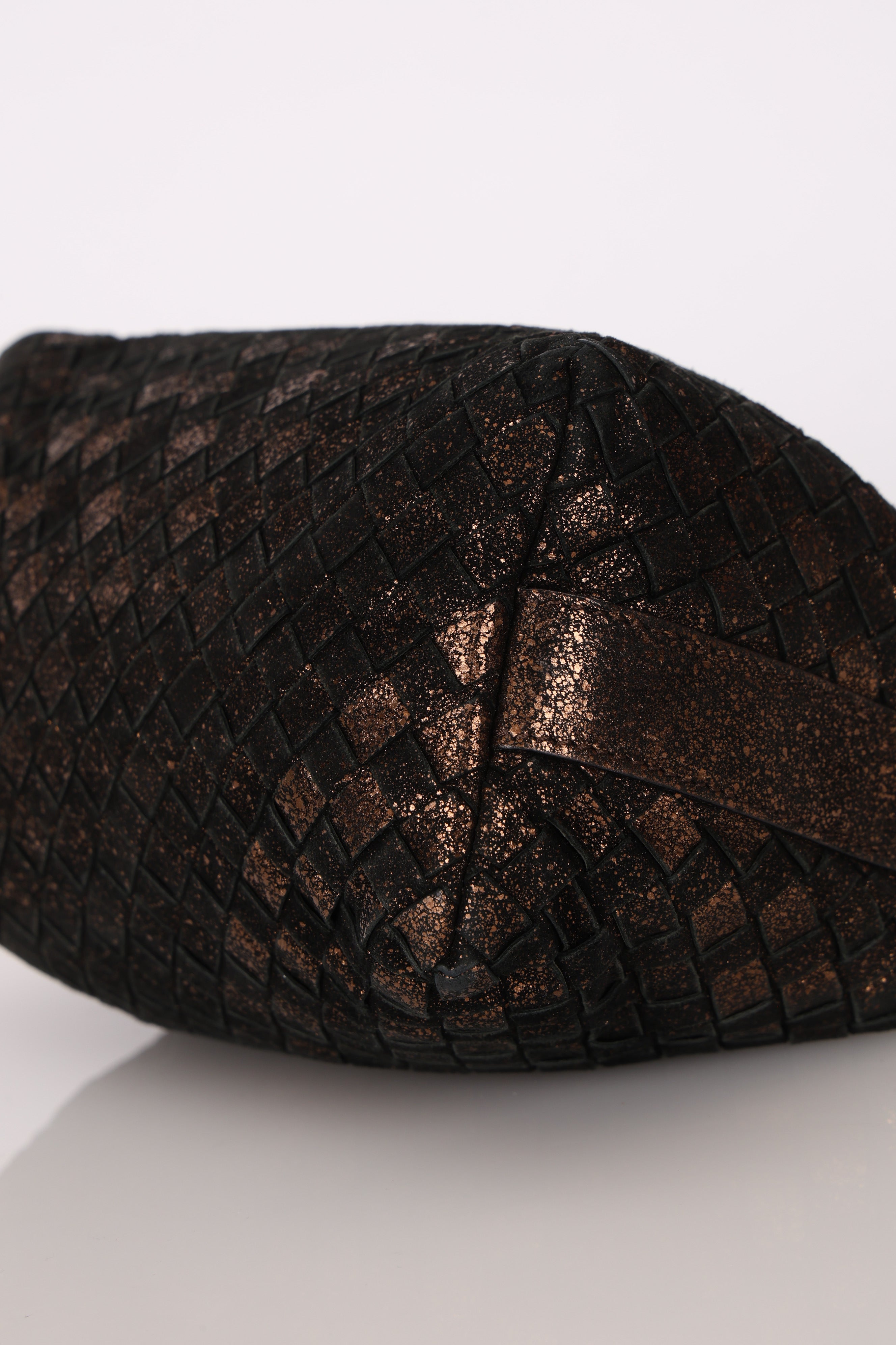 Bottega Veneta Mini Intrecciato Pouch Metallic