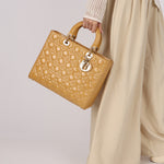 Dior Large Lady Brown Butter Patent 2011