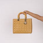 Dior Large Lady Yellow Patent
