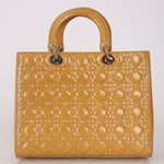 Dior Large Lady Yellow Patent