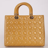 Dior Large Lady Yellow Patent