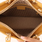 Dior Large Lady Yellow Patent