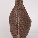 Bottega Veneta Small Intrecciato Hobo Metallic Bronze