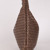 Bottega Veneta Small Intrecciato Hobo Metallic Bronze