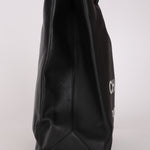 Chanel Large Shopping Tote Black Lambskin SHW