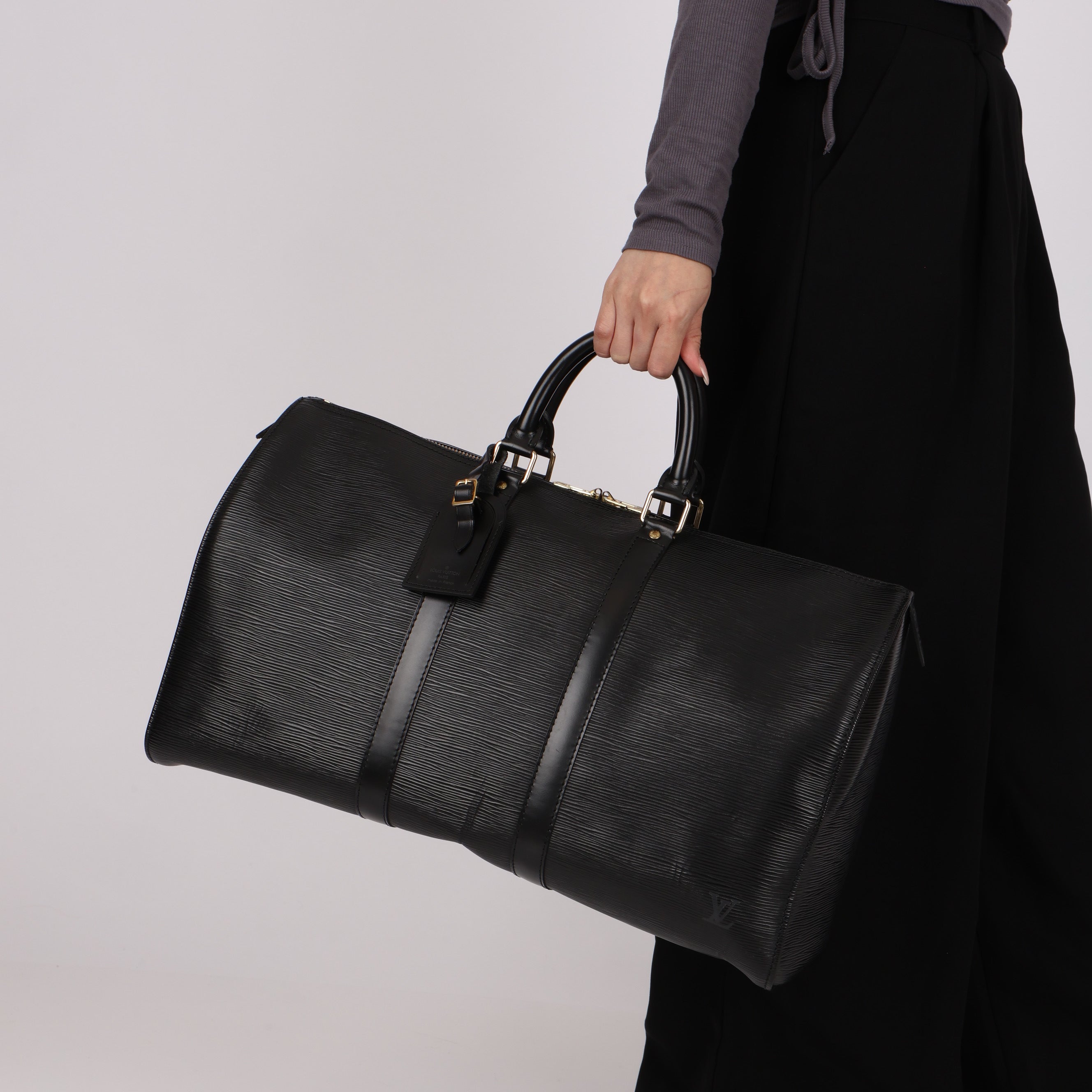 Louis Vuitton Keepall 45 Black Epi 1994