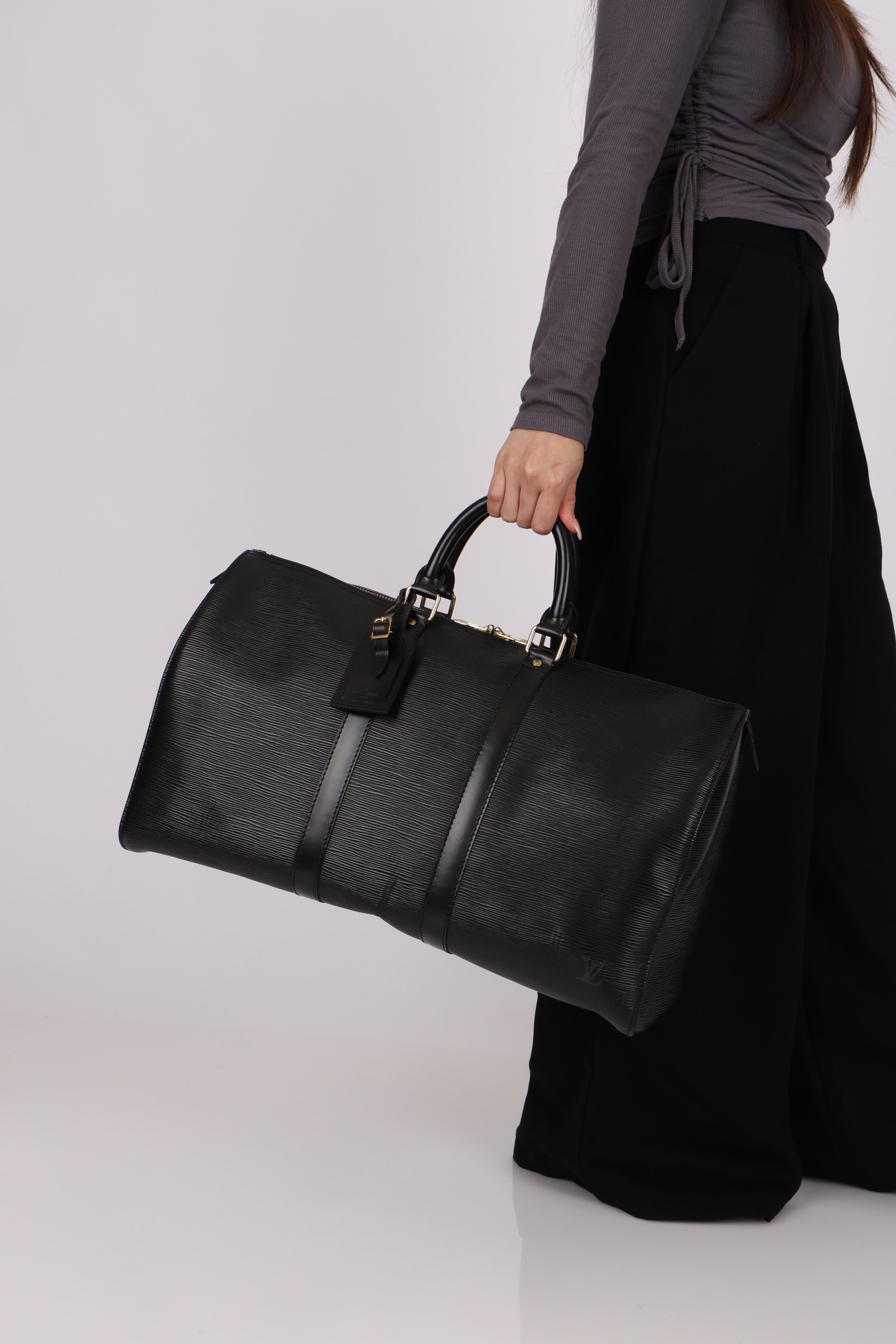 Louis Vuitton Keepall 45 Black Epi 1994