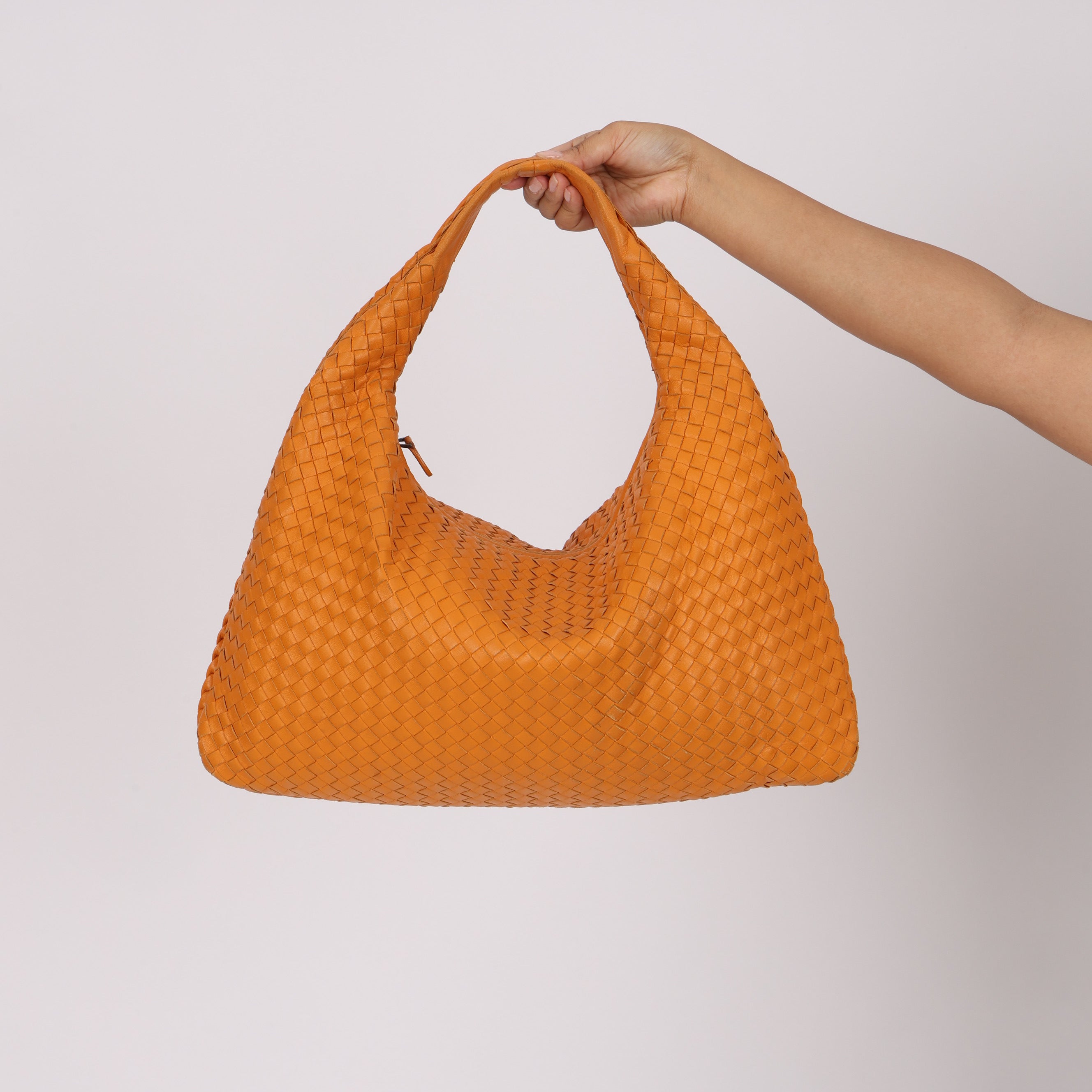 Bottega Veneta Large Intrecciato Hobo Orange