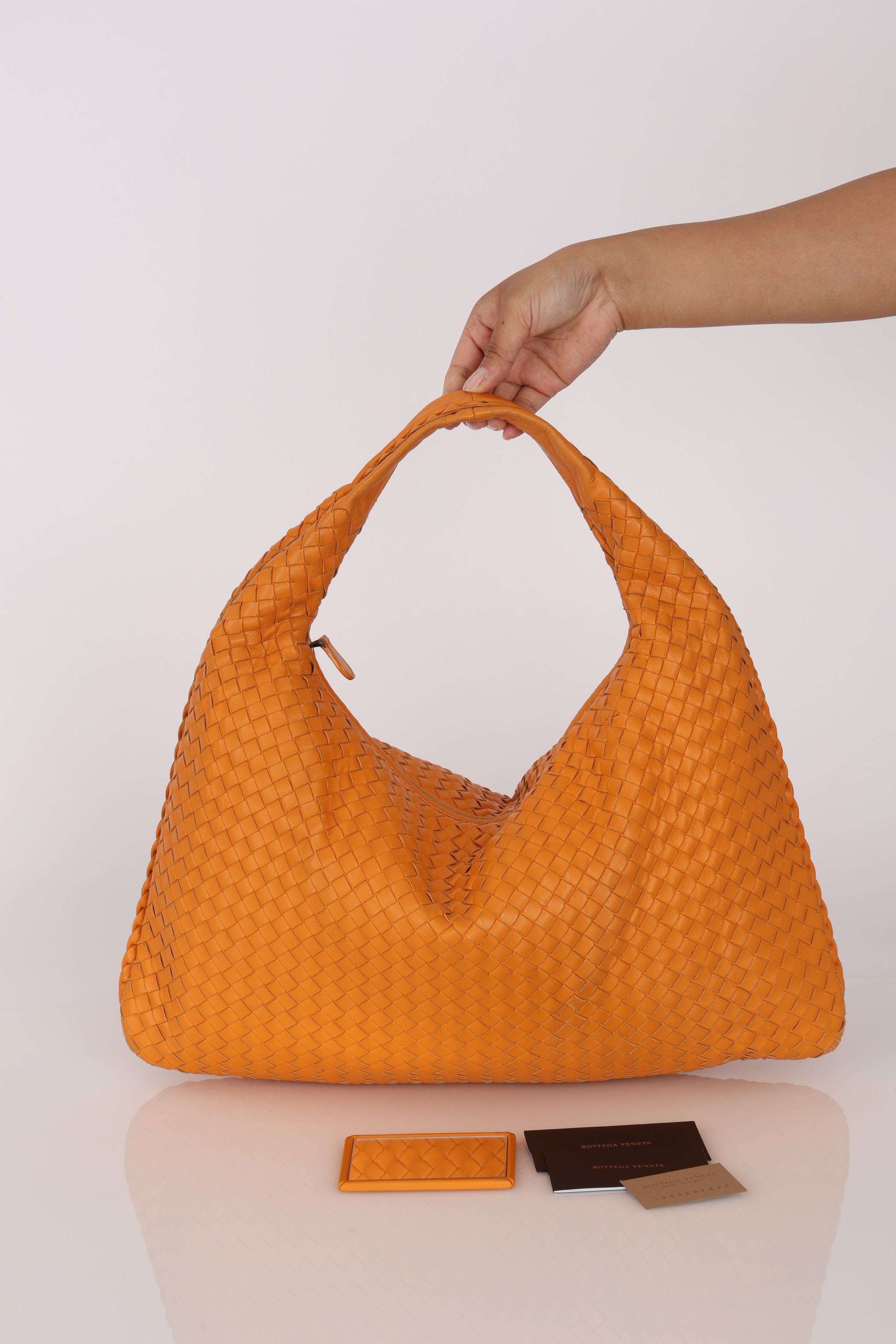 Bottega Veneta Large Intrecciato Hobo Orange