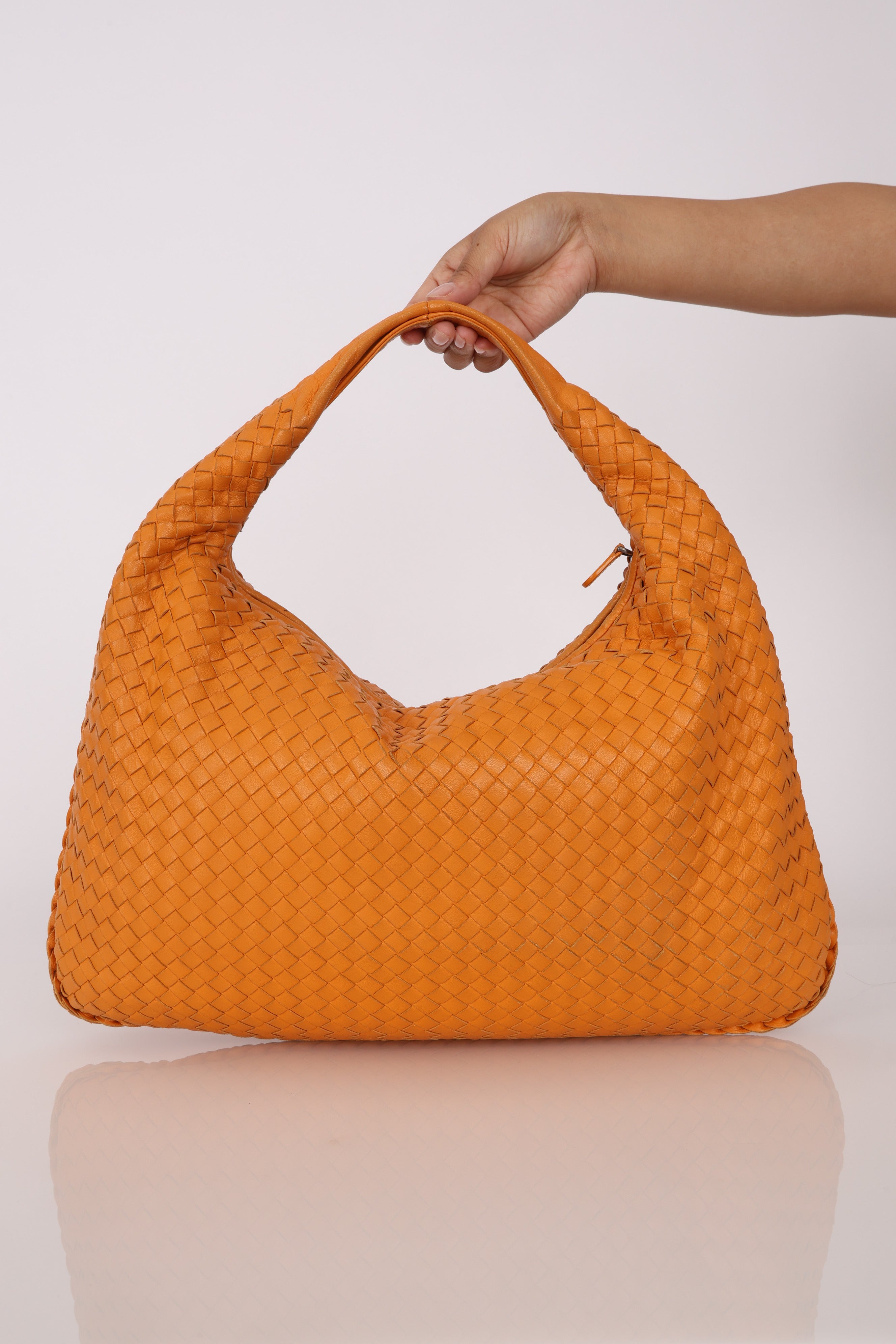 Bottega Veneta Large Intrecciato Hobo Orange