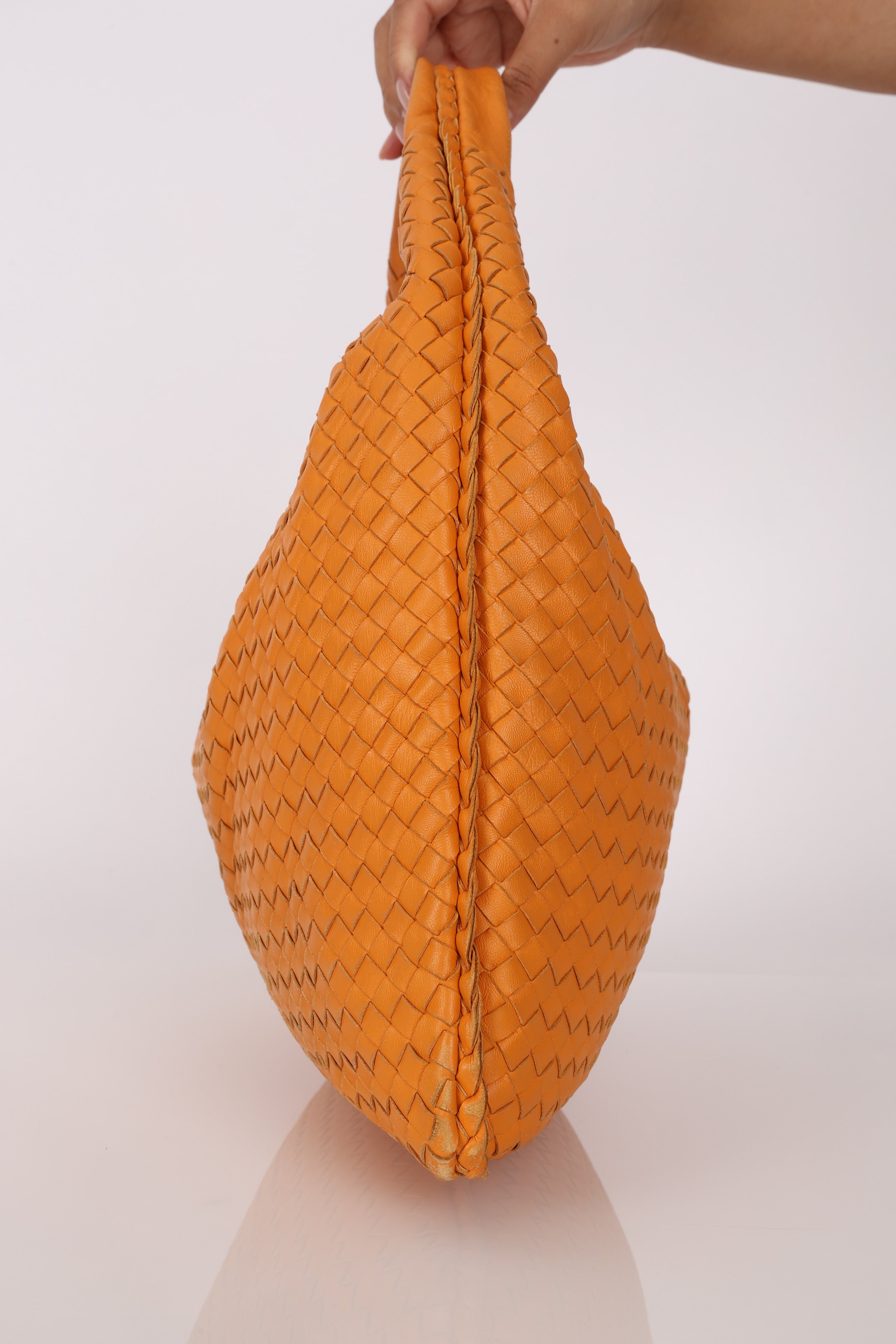Bottega Veneta Large Intrecciato Hobo Orange