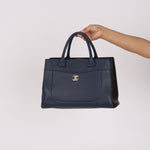 Chanel Small Neo Executive Tote Navy Caviar GHW