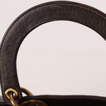 Dior Large Lady Brown Calfskin