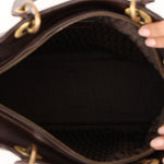 Dior Large Lady Brown Calfskin