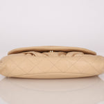 Chanel Half Moon Wallet on Chain Beige Caviar GHW