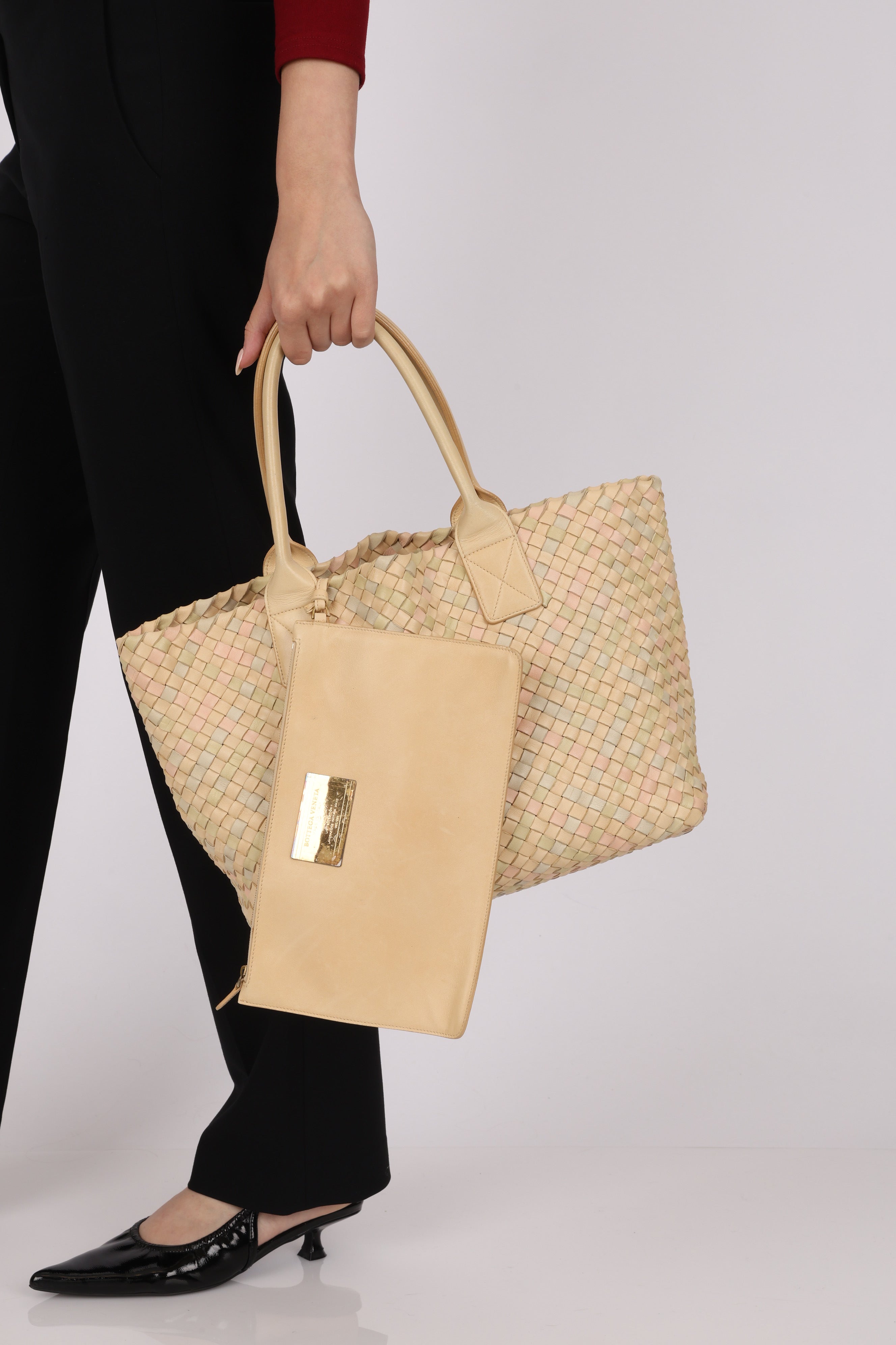 Bottega Veneta Small Intrecciato Cabas Tote