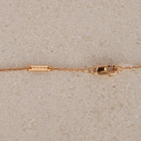 Van Cleef & Arpels 18K Yellow Gold Hammered Alhambra Pendant Necklace