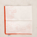 Hermès 'Duc Attelé' Cotton Handkerchief