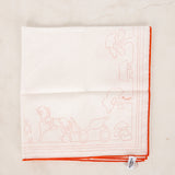 Hermès 'Duc Attelé' Cotton Handkerchief