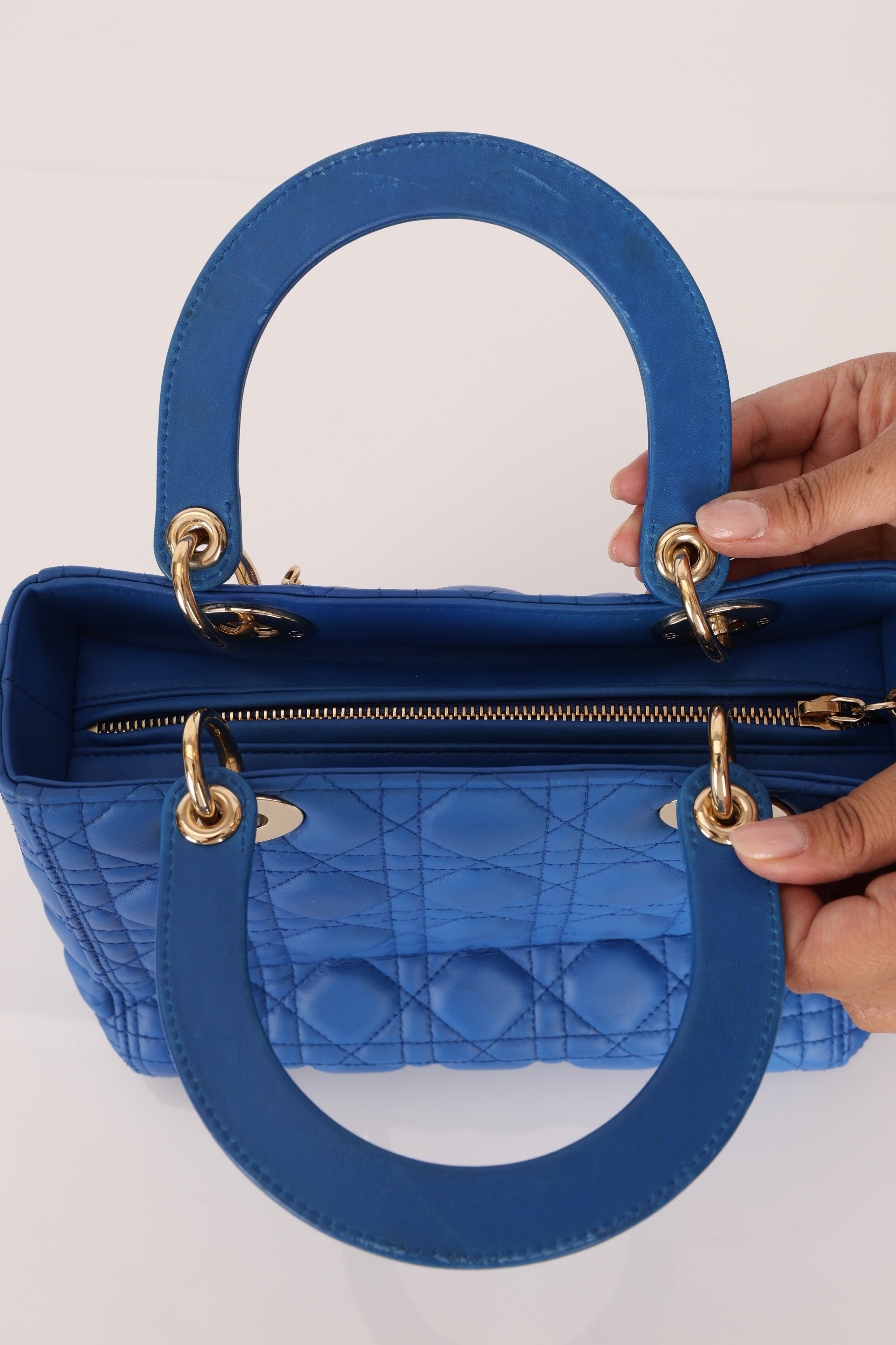 Dior Medium Lady Cobalt Blue