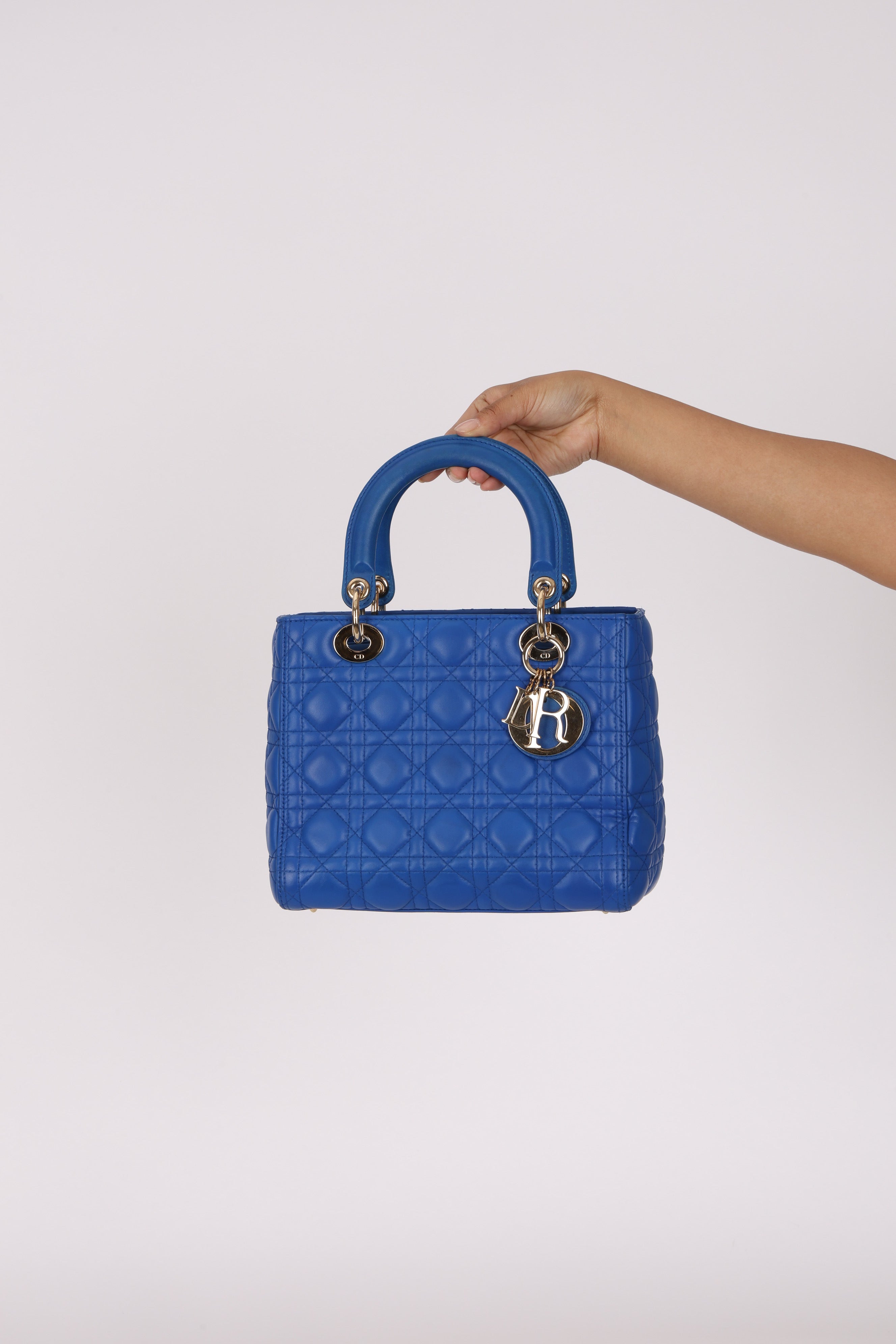 Dior Medium Lady Cobalt Blue