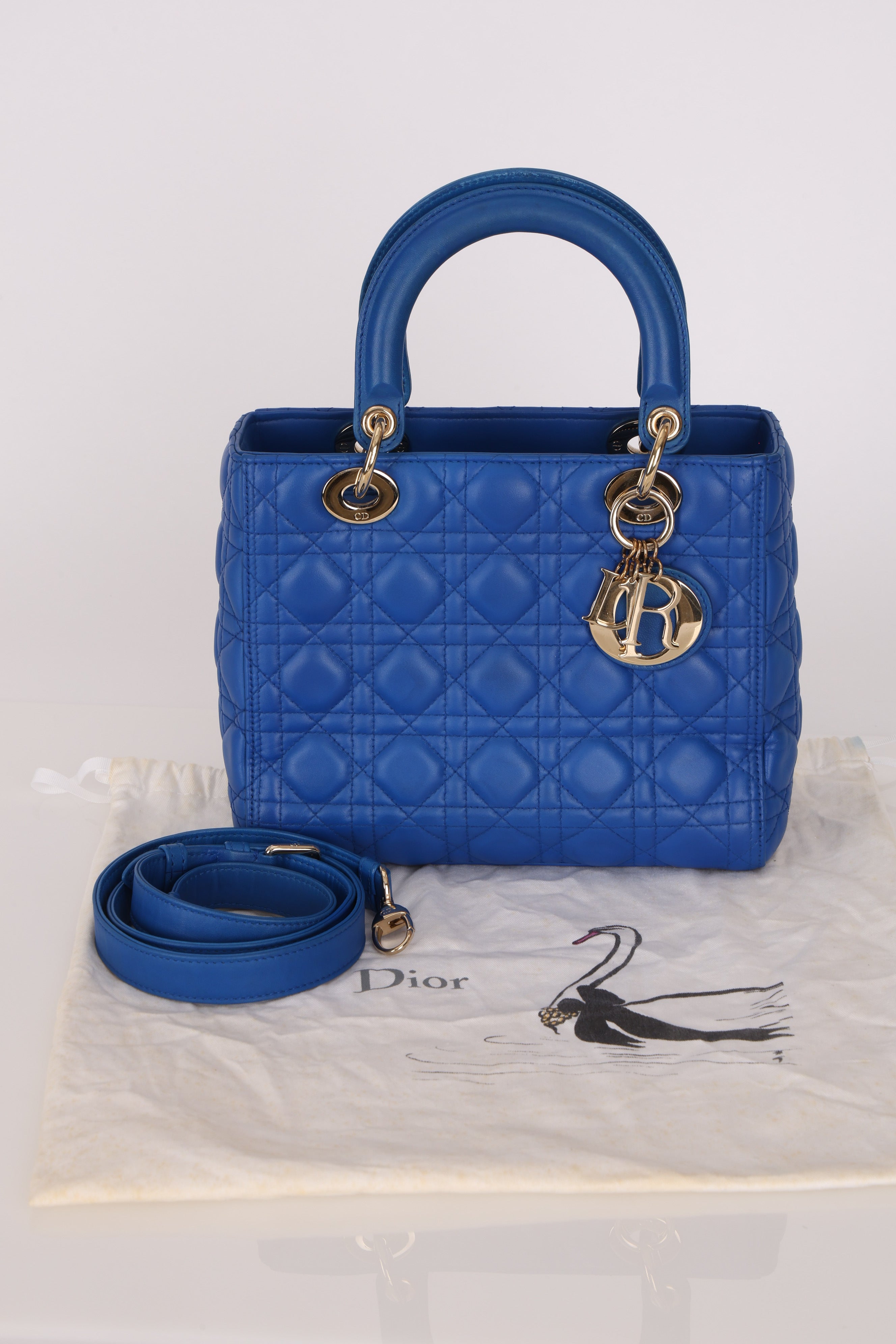 Dior Medium Lady Cobalt Blue