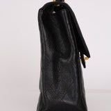 Chanel Jumbo Classic Single Flap Black Caviar 24K GP