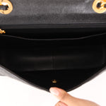 Chanel Jumbo Classic Single Flap Black Caviar 24K GP
