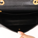 Chanel Jumbo Classic Single Flap Black Caviar 24K GP