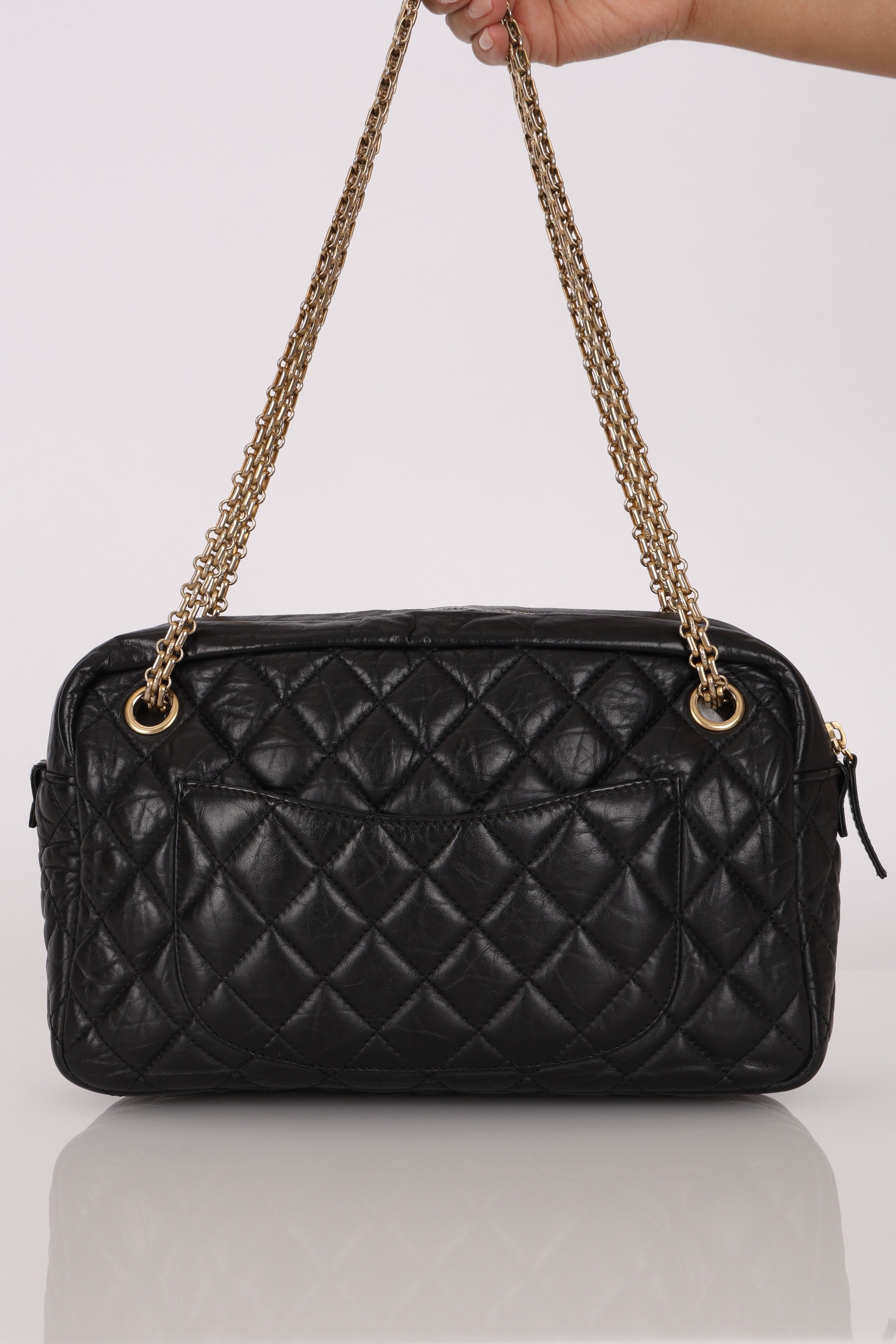 Chanel Medium Reissue Camera Bag Black Calfskin AGHW