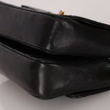 Chanel Twin Single Flap Black Lambskin 24K GP