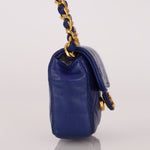 Chanel Micro Belt Bag Blue Lambskin 24K GP