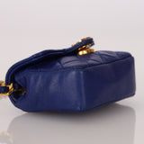 Chanel Micro Belt Bag Blue Lambskin 24K GP