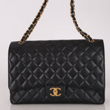 Chanel Maxi Classic Double Flap Black Caviar GHW