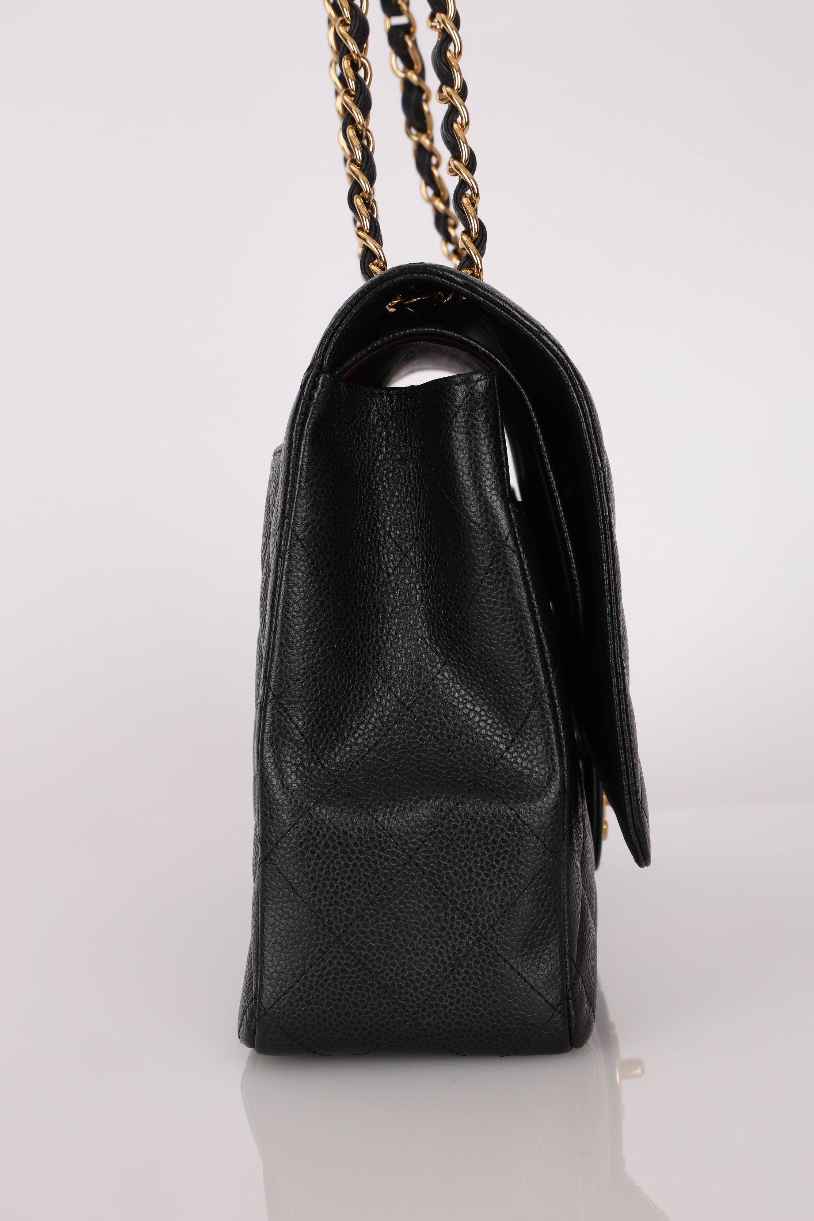 Chanel Maxi Classic Double Flap Black Caviar GHW