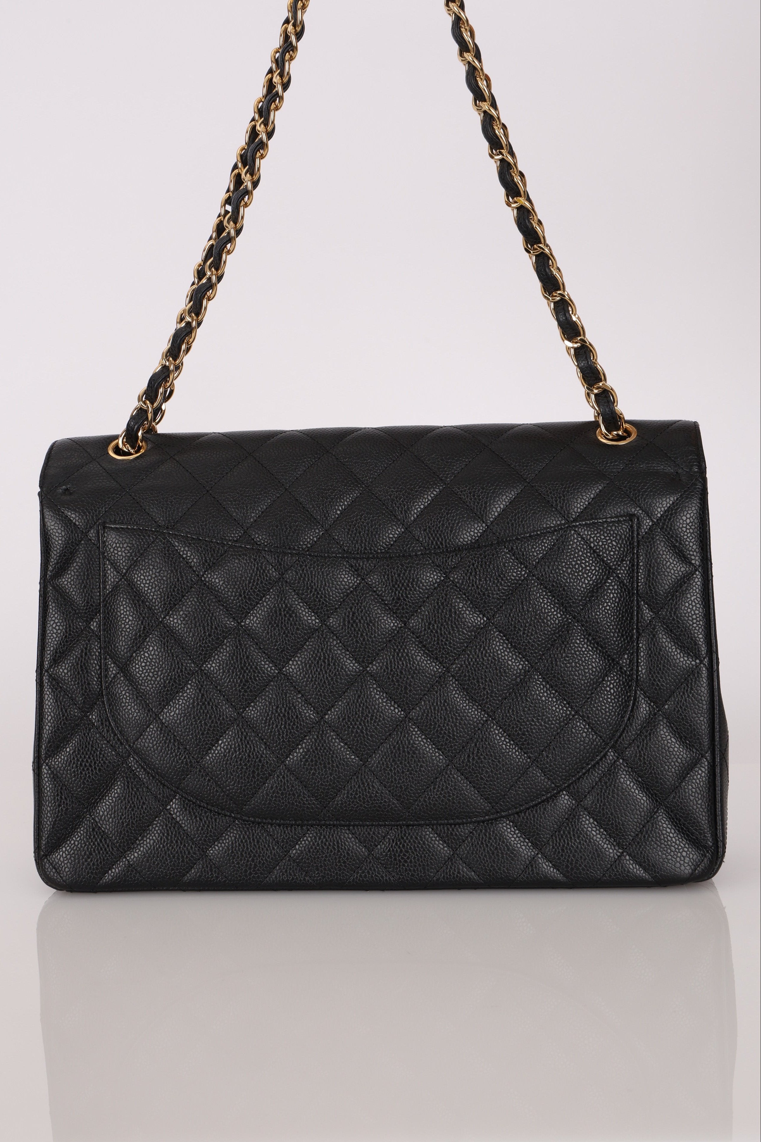 Chanel Maxi Classic Double Flap Black Caviar GHW