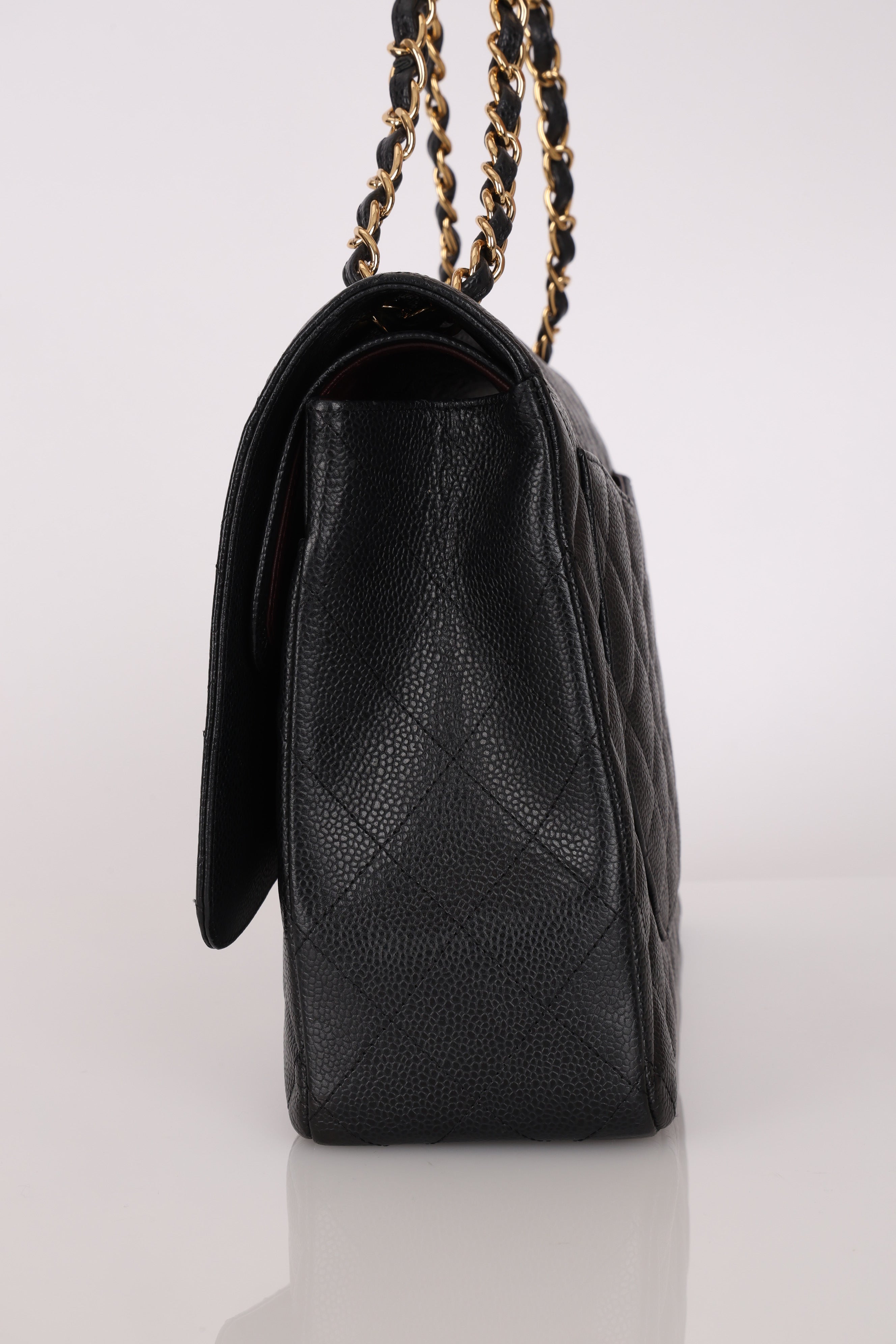 Chanel Maxi Classic Double Flap Black Caviar GHW