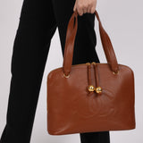 Chanel Timeless CC Shoulder Bag Brown Caviar 24K GP