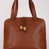 Chanel Timeless CC Shoulder Bag Brown Caviar 24K GP