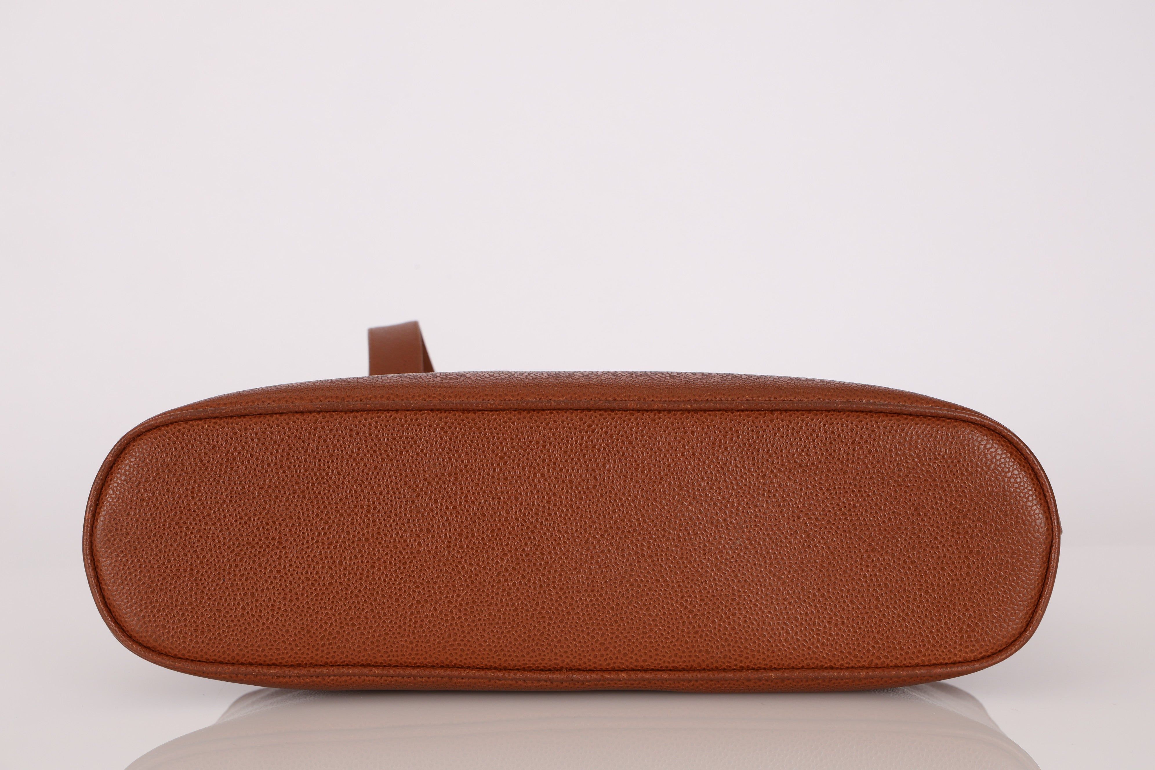 Chanel Timeless CC Shoulder Bag Brown Caviar 24K GP