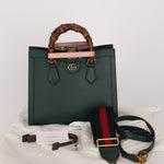 Gucci Small Diana Bamboo Top Handle Tote Green
