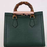 Gucci Small Diana Bamboo Top Handle Tote Green