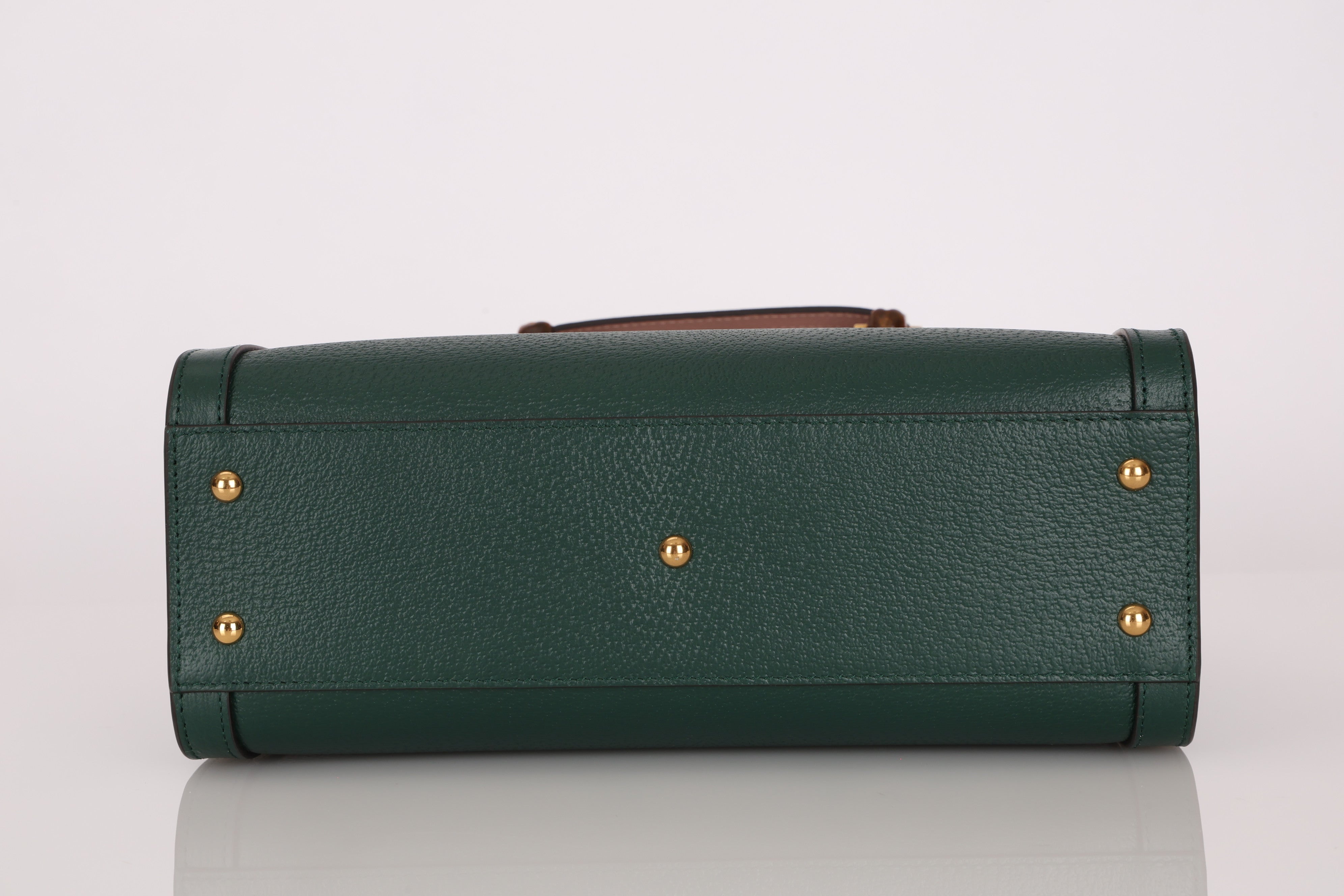 Gucci Small Diana Bamboo Top Handle Tote Green