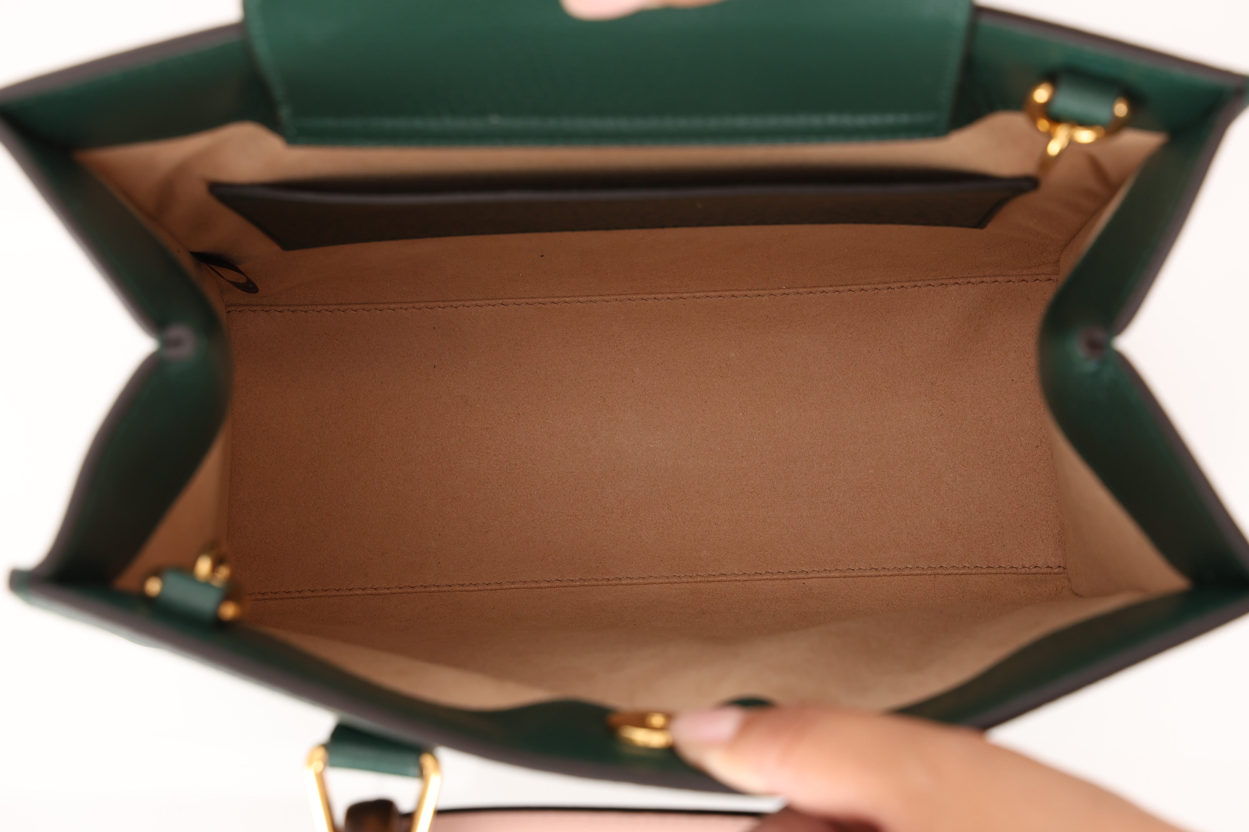 Gucci Small Diana Bamboo Top Handle Tote Green
