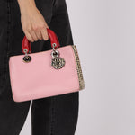 Dior Small Diorissimo Bag Python Trimmed