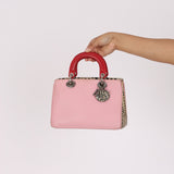Dior Small Diorissimo Bag Python Trimmed