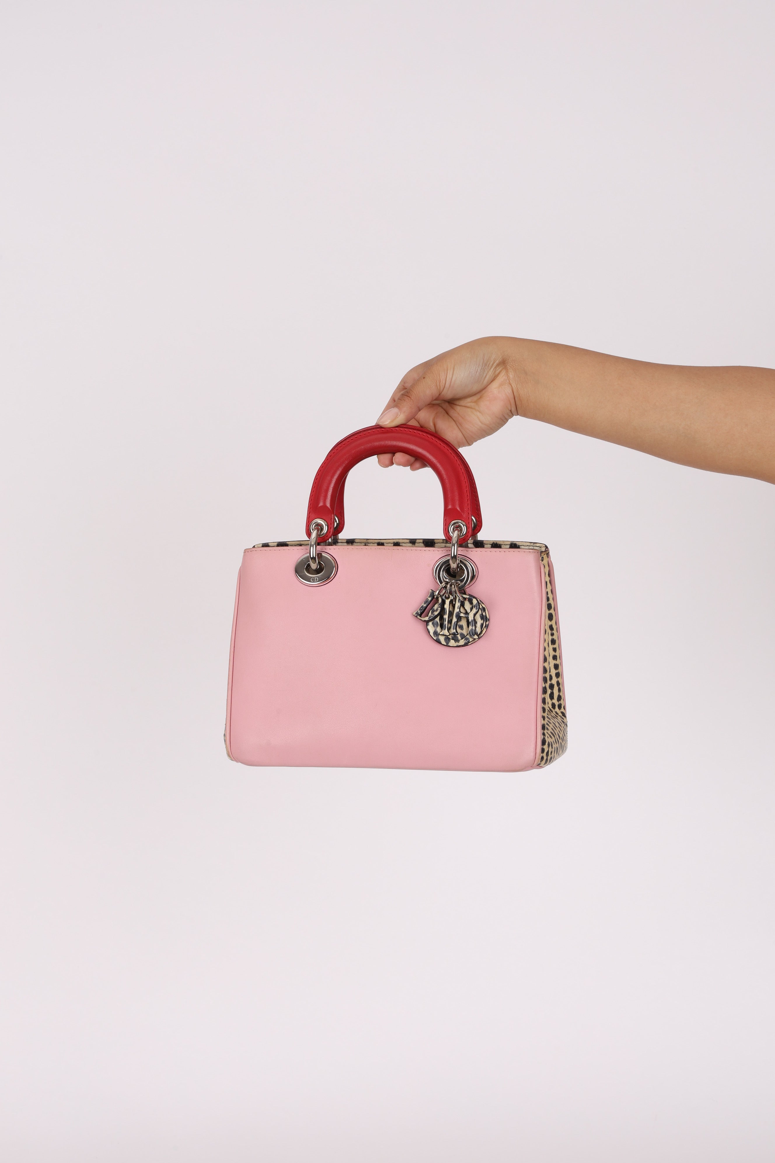 Dior Small Diorissimo Bag Python Trimmed